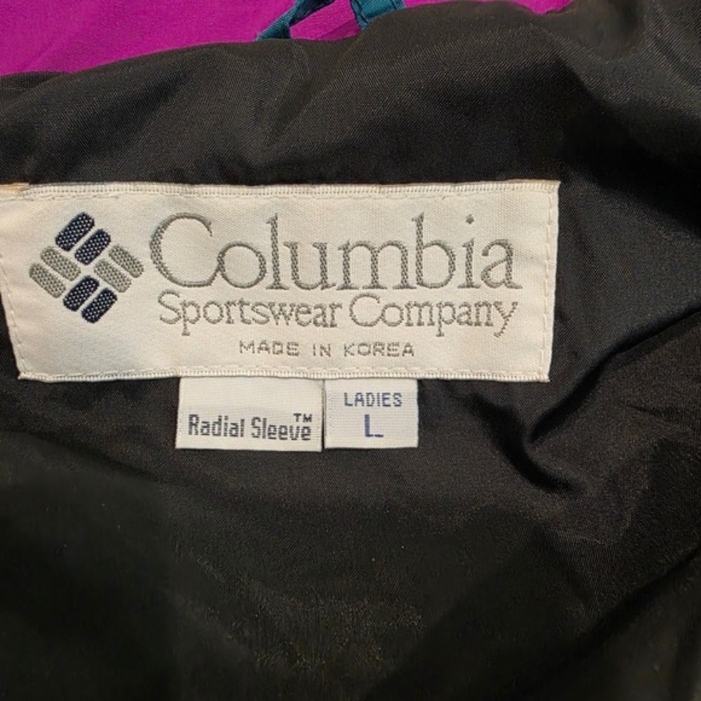 Vintage Columbia Radial Sleeve Purple Winter Jacket Coat Womens L Powder Keg - Picture 5 of 11